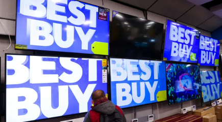 百思買的季度銷售額下降